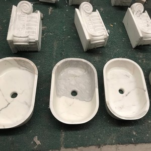 Lavabo de mármol Calacatta