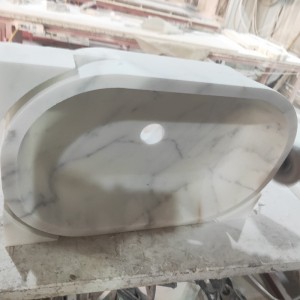 Lavabo de mármol Calacatta