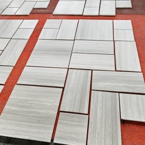 Белая деревянная мраморная плитка