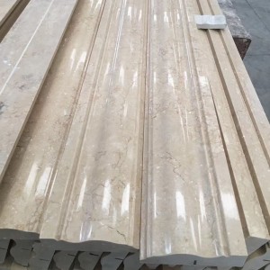 Lignes de bordure en pierre de marbre beige